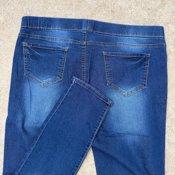 No Boundaries Denim - No Boundaries Jeggings Women XL Blue Dark Wash Pull On Stretch Casual Jeans